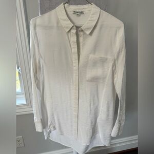 Whistles Classic White Button-down Shirt